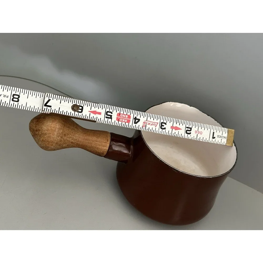 VINTAGE Dansk Kobenstyle Brown Butter Sauce Pot Wood Handle Small Pan France